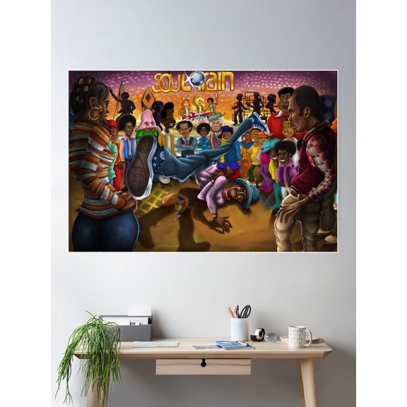 Kna Prints - Goodtimes At Soul Train Poster Wall Art, Modern Wall Decor For Living Room Bedroom, UNFRAMED-8x12