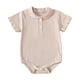 thumbnail image 2 of Mono de verano para niños y niñas, de manga corta, con cuello redondo, bonitos pantalones cortos lisos, de poliéster, 2 of 8