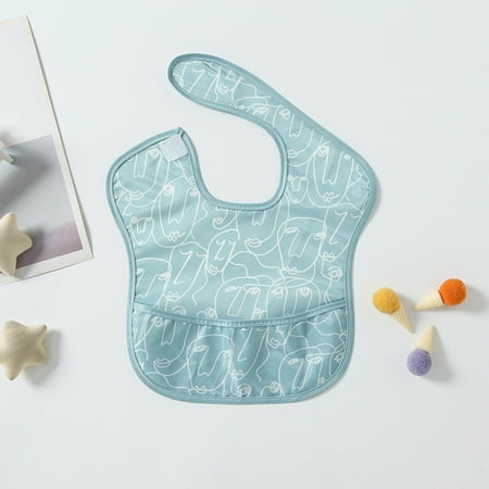 

Sunhillsgrace Baby Bibs & Burp Cloths Bib Cover Rice Pocket Auxiliary Food Bibs Waterproof Children s Pocket Eating Summer Food Rice Pocket