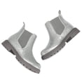 thumbnail image 4 of Bocca Girls Glitter Chelsea Boots Gray Ankle Booties With Zipper 1M, 4 of 6