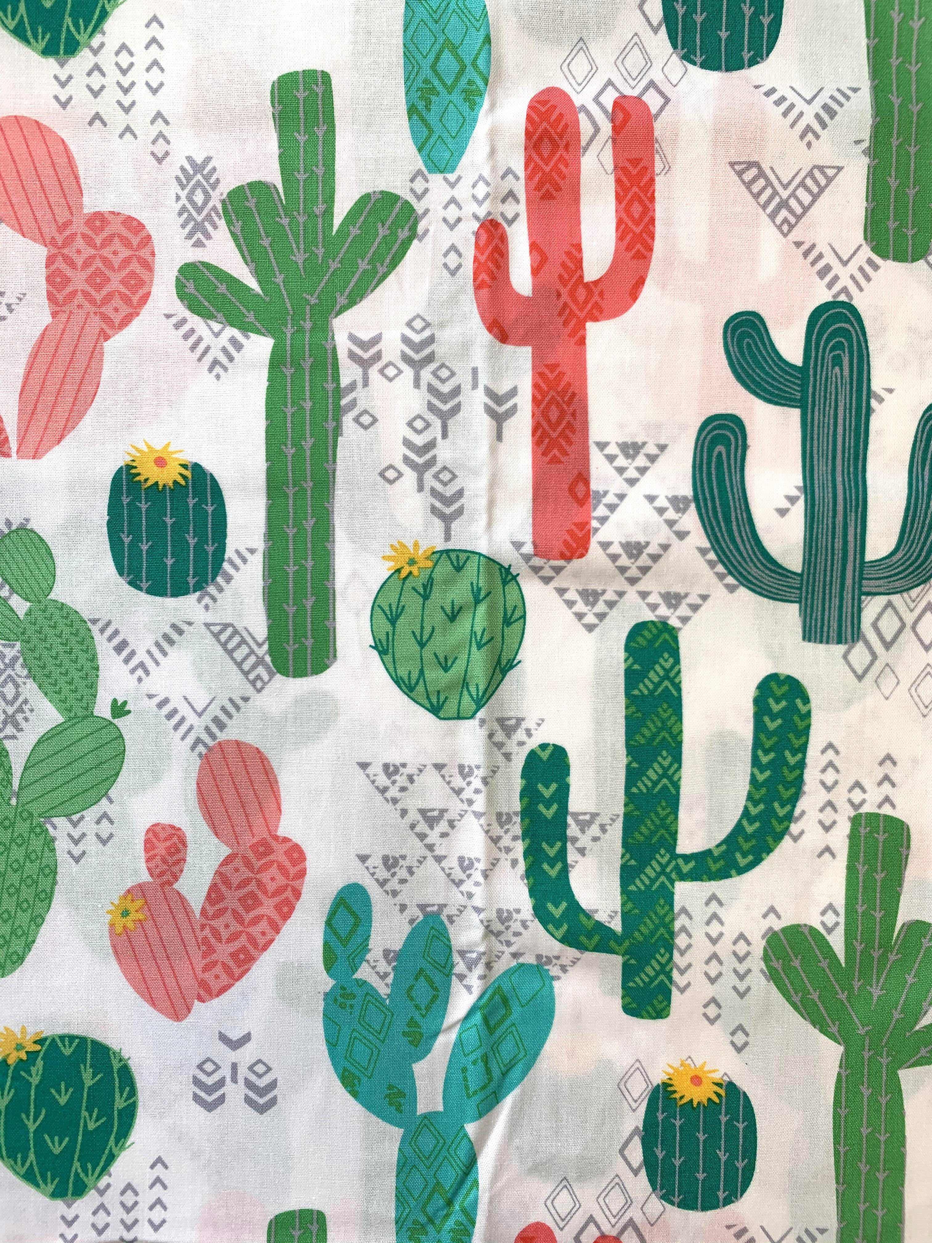 (3 pack) Mainstays 36" Cactus Precut Quilt Square, Multi-color