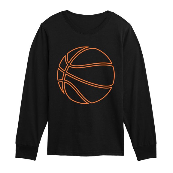 Instant Message - Basketball Long Sleeve Graphic T-Shirt
