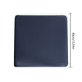 thumbnail image 3 of GiLiling Chair Cushion Memory Foam Pads with Ties Honeycomb Pattern Slip Non Skid Rubber Back Rounded Square 16" x 16" Seat, 3 of 8