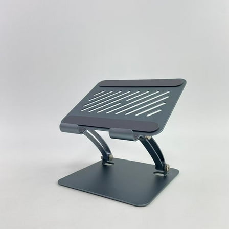 Nepagz PC tablet mounts,Tablet Holder Stand, Dual Rod Adjustable Aluminum Desktop Stand, Compatible with 4.7-16.5"  Tablets, Portable Monitors, More (Gray)