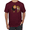 Maroon, variant on Wild African Lion and Cheetah Animal Lover Graphic T-Shirt
