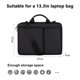 thumbnail image 2 of Caja de la manga del bolso del ordenador portátil para los cuadernos, viaje de la oficina del trabajo, bolsa de mensajero repelente al agua, 2 of 5