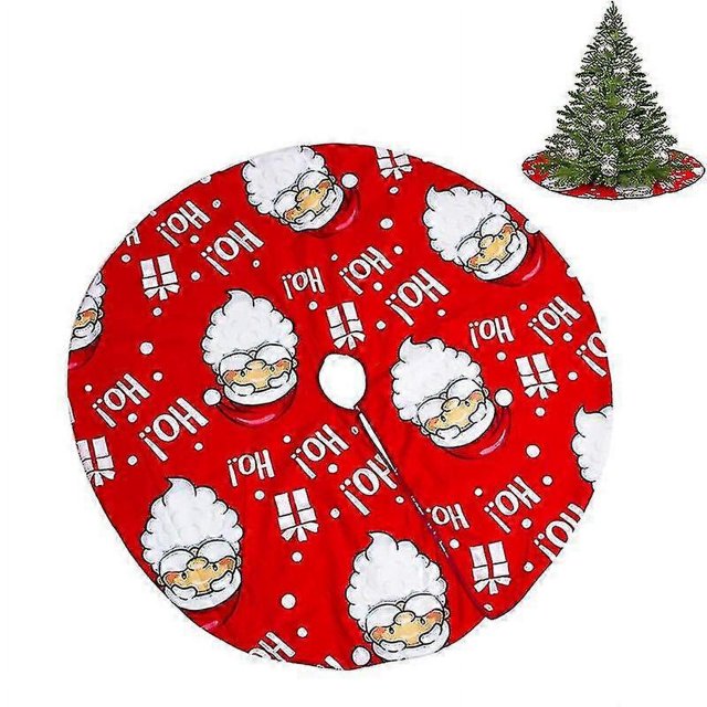 Manta para árbol de Navidad de 120 cm, falda para árbol de Navidad redonda decorativa