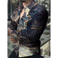 thumbnail image 1 of Camisa de manga larga con botones y solapa para hombre, moda de primavera y verano de , informal, de uso diario, de alta calidad, de tela suave, estilo occidental, talla grande, 1 of 6