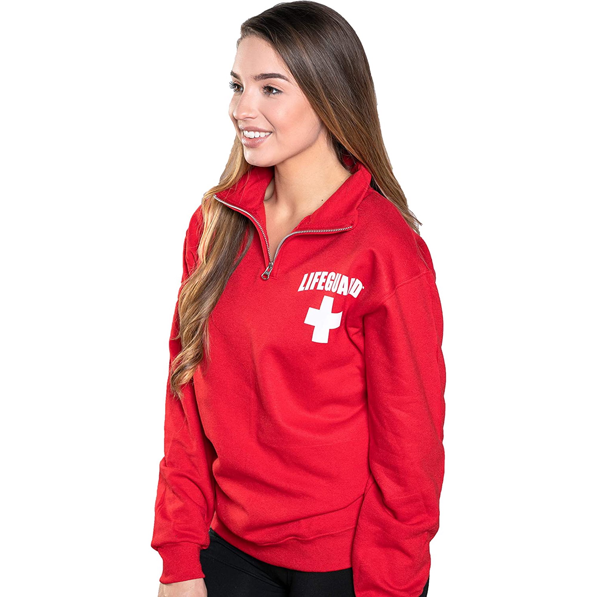 Lifeguard Quarter Zip Pullover - Zipper Fleece Sweatshirt Apparel Ideal for  Men, Teens, Girls. - Walmart.com