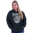 thumbnail image 4 of Mechanic Or Genius Sarcastic Humor Hoodie Sweatshirt Women Men Brisco Brands M, 4 of 6