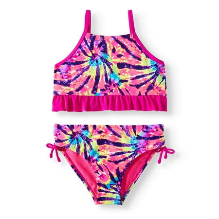 Tie-Dye Strap Back Bikini Swimsuit (Big Girls)
