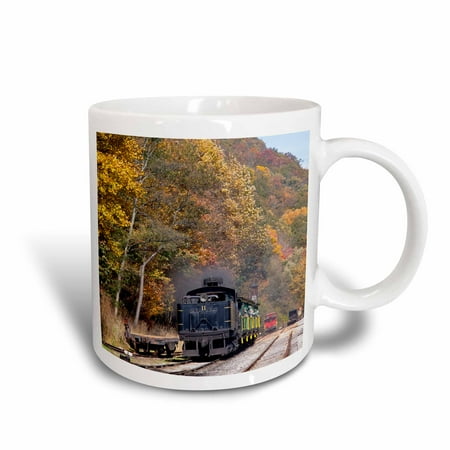 3dRose West Virginia, Cass Scenic Railroad, Steam train - US49 WBI0030 - Walter Bibikow, Ceramic Mug, 11-ounce