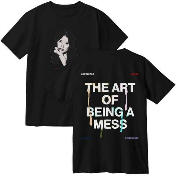Lauren Spencer Smith The Art Of Being A Mess Cotton T-Shirt Women Men Casual Crewneck Short Sleeve Tee