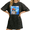 Black5, variant on Starry Night Cat Alien Graphic Tees Washed Black Shirts Print Tshirt Quirky Fan S-2XL Tops