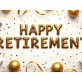 thumbnail image 4 of Happy Retirement Party Banner Backdrop Celebration Background Decorations Photography Props Balloons Cheers Event Supplies Retirement Party, 4 of 4
