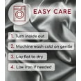thumbnail image 6 of Mellanni Mulberry Silk Collection 19 Momme Dark Gray Silk Pillowcase, Gift Box, Queen, 6 of 8