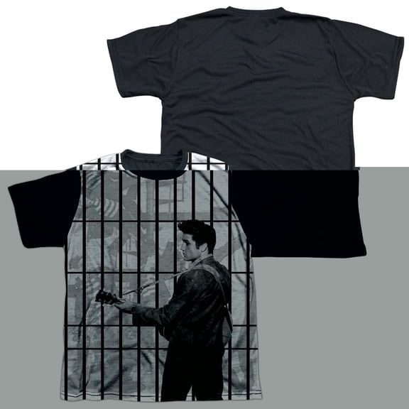 Elvis Presley Whole Cell Block Youth Sublimated T-Shirt White