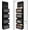 Black, variant on General Gray Over Door Organizer with 4 Large Clear Pockets, Neutral Hanging Door Storage for Closet, Bathroom, Bedroom, Dorm, Nursery, Toys, Toiletries