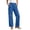 Blue, variant on Tsivenald Womens Cargo Jeans High Waist Multi Utility Pockets Loose Straight Leg Classic Denim Workwear Trousers