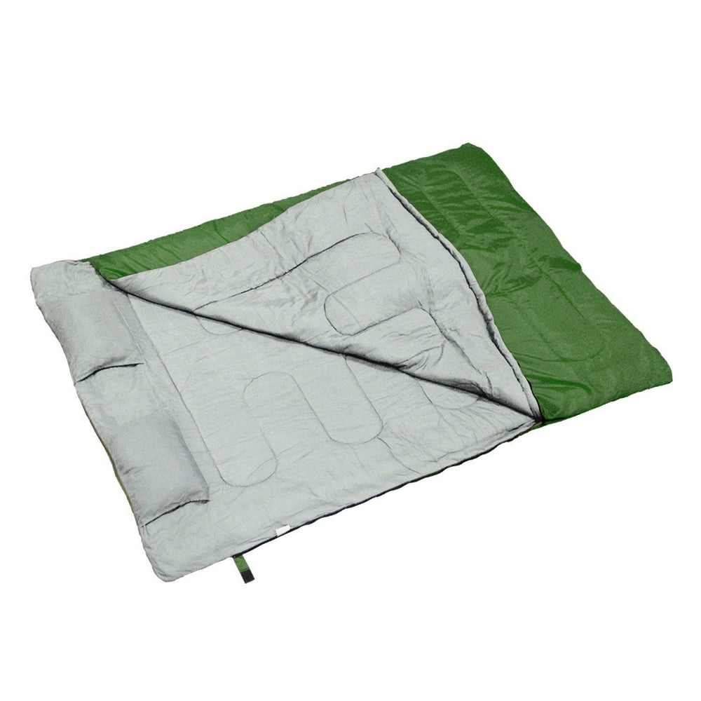 A Double Sleeping Bag With A Carrying Bag And 2 Pillows, Waterproof