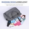 thumbnail image 3 of Diaper bag tote, baby travel bag, multi-functional diaper bag with 3 insulated pockets, wet and dry compartments, large capacity, crossbody travel maternity bag, lightweight shoulder bag (gray), 3 of 6