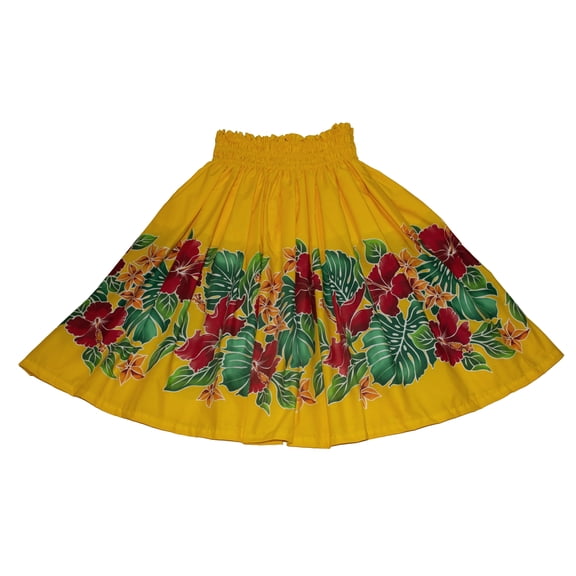 Hawaiian Pa'u Hula Skirt, Hawaii Dance Skirts For Women, Hibiscus Flower