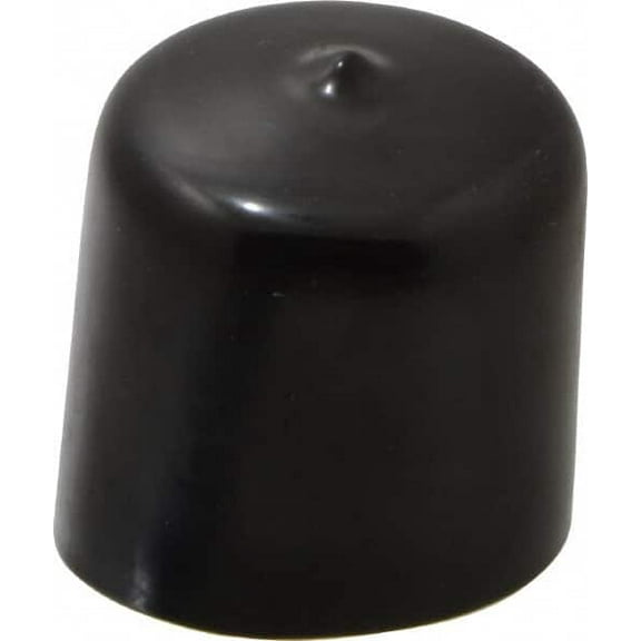 Caplugs 1-3/8" ID, Stretchable Cap 1-1/2" Long, Vinyl, Black