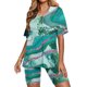 thumbnail image 4 of Puntoco Mujer Verano Manga Corta V-Cuello Tops Pantalones Cortos Cómodo Homewear Traje De Dos Piezas Conjuntos Liquidación Puntoco Puntoco-5238, 4 of 7