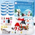 thumbnail image 1 of Kit de muñecos de nieve EOBOH para construir un muñeco de nieve, bricolaje, con arcilla secada al aire, paquete de 18, 1 of 7