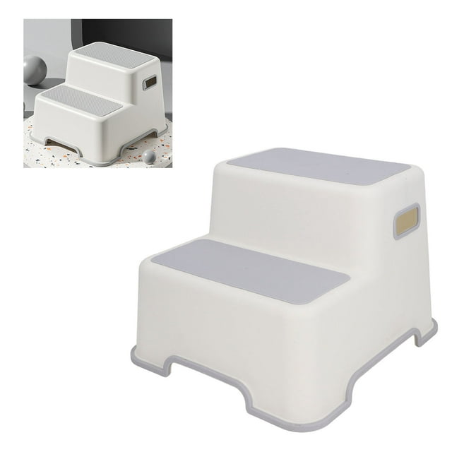 Taburete Para Niños Pequeños, Taburete Para Bebés De 2 Escalones, Duradero, Multifuncional Para Sala De Estar Y Cocina