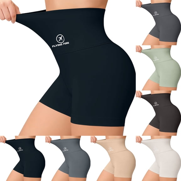 Endives Womens Yoga Short High Waist Yoga Pants Butt Lift Workout Running Yoga Leggings Short For Women Fitness