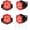 4 PACK, variant on LED Safety Light, Running Lights for Runners LED Bike Tail Lights Clip on Dogs Light for Walking at Night, Jogging, High Visibility Strobe Accessories Hiking Cycling Camping Boat