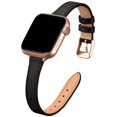 thumbnail image 1 of Stiroll Correas De Cuero Delgadas Compatibles Con Apple Watch Band 49 Mm, 46 Mm, 45 Mm, 44 Mm, 42 Mm (Serie 3 2 1) Pulsera Delgada De Cuero De Grano Superior Para Iwatch Ultra Se Series 10/9/8/7/6/5/4, 1 of 5