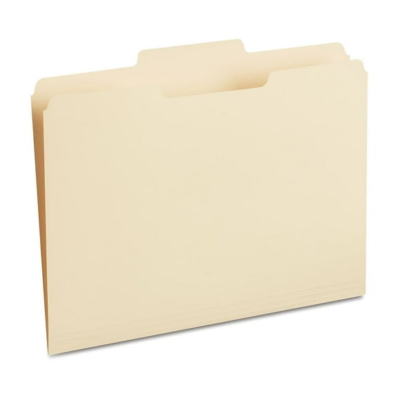 MyOfficeInnovations Manila File Folders 3-Tab Center Position Letter 100/Box (116780)