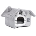 thumbnail image 2 of Casa De Cama Para Gatos, Casa Para Gatos De Fácil Montaje, Plegable, Gris Para Dormitorio, 2 of 7