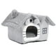 thumbnail image 2 of Casa De Cama Para Gatos, Casa Para Gatos De Fácil Montaje, Plegable, Gris Para Dormitorio, 2 of 7
