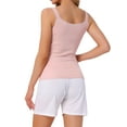 thumbnail image 3 of INSPIRAR CHIC Camiseta de Encaje para Mujeres, Top de Pijama de Algodón, Camiseta Suave y Cómoda, Camiseta Interior XS Rosa, 3 of 6