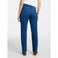 thumbnail image 4 of Time and Tru Women's High Rise Curvy Straight Leg Jeans, 29" Inseam, Sizes 0-22, 4 of 6
