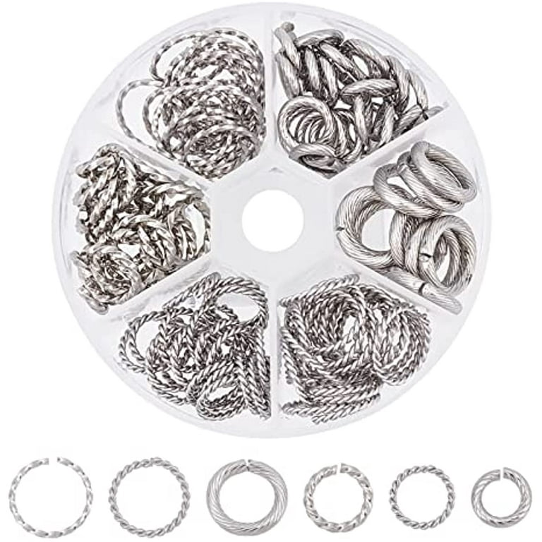 REGELIN 100pcs Colorful 304 Stainless steel Jump Ring Loops