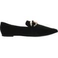 thumbnail image 2 of Steve Madden Famed Pointed Closed Toe Slip-On Loafer Flat Black Suede (Black Suede, 7), 2 of 3