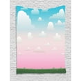 thumbnail image 1 of Cloud Tapestry, Cartoon Nature Horizontal Landscape with Beautiful Evening Sunset Sky and Clouds, Wall Hanging for Bedroom Living Room Dorm Decor, 40W X 60L Inches, Multicolor, by Ambesonne, 1 of 2