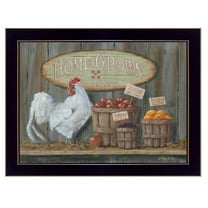 Home Grown By Pam Britton Printed Framed Wall Art Wood Multi-Color