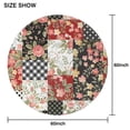 thumbnail image 6 of Pioneer Flower Floral Print Pattern Round Tablecloth 60"x60",Wrinkle Wipeable Table Cloth for Kitchen Dining Room Picnic Patio Party, 6 of 6