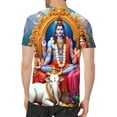 thumbnail image 4 of Men's and women's T-shirts - bright 3D printing loose short-sleeved crew neck, Hindu clothing casual summer wear, durable in all seasons (ideal gift for birthday/Father's Day), 4 of 7