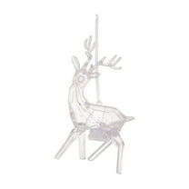 OEFNTAC Decorations Crystal Acrylic Christmas Hanging Ornament with LED Light for Tree Indoor Home Holiday Decoration 6.69x3.93in Christmas Decorations