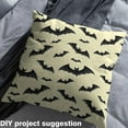 thumbnail image 2 of jejeloiu Spooky Bats Fabric by the Yard 2 Yards,Happy Halloween Room Decor Fabric by the Yard,Black Yellow Fabric for Sewing For Boys Kids,Luxury Bedroom Decor, 2 of 6