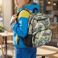thumbnail image 2 of KUIFORTI Print Tractor Toddler Backpack Boys Kids School Bag with Side Pockets Adjustable Straps Lightweight for Preschool Kindergarten Back to School Essentials Gifts, 2 of 7