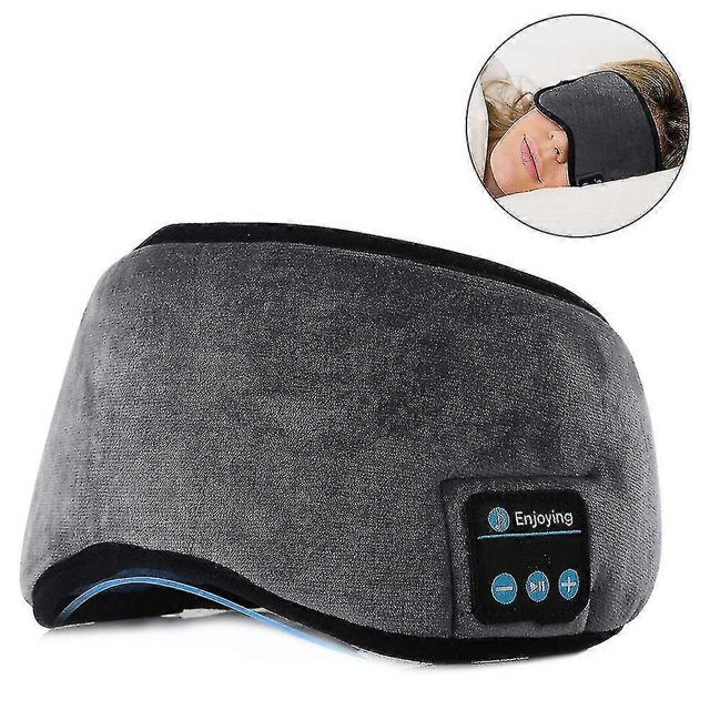 Auriculares para dormir con máscara de ojos Bluetooth, ajustable de 20 a 28 pulgadas, máscara para dormir 3D con música Fregenbo, auriculares inalámbricos para dormir de lado, manos libres