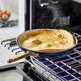 thumbnail image 4 of GreenPan Reserve Ceramic Nonstick 10" and 12" Frypan Set | Twilight with Gold-Tone Handles, 4 of 8