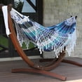thumbnail image 4 of 10ft Authentic Brazilian Hammock with Solid Pine Arc Stand, 4 of 10